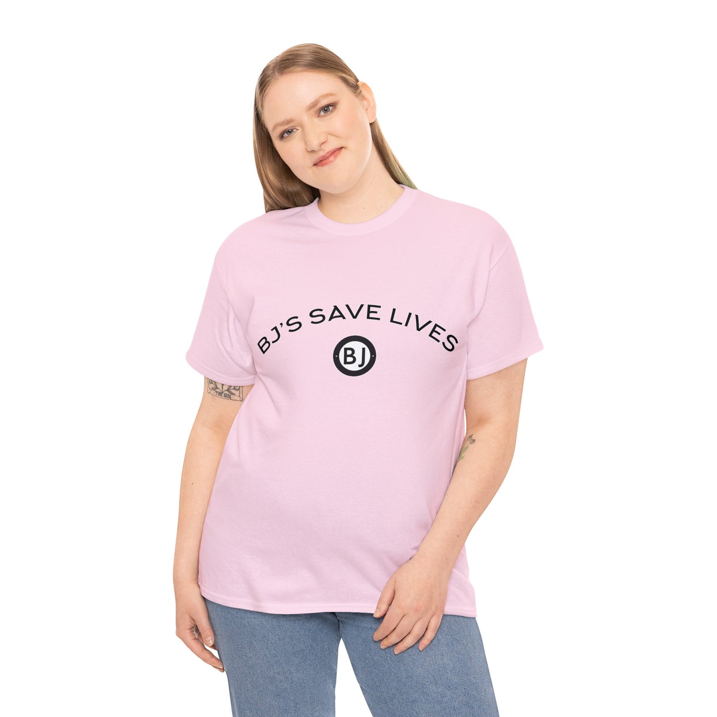 "BJ'S SAVE LIVES" Unisex Heavy Cotton Tee