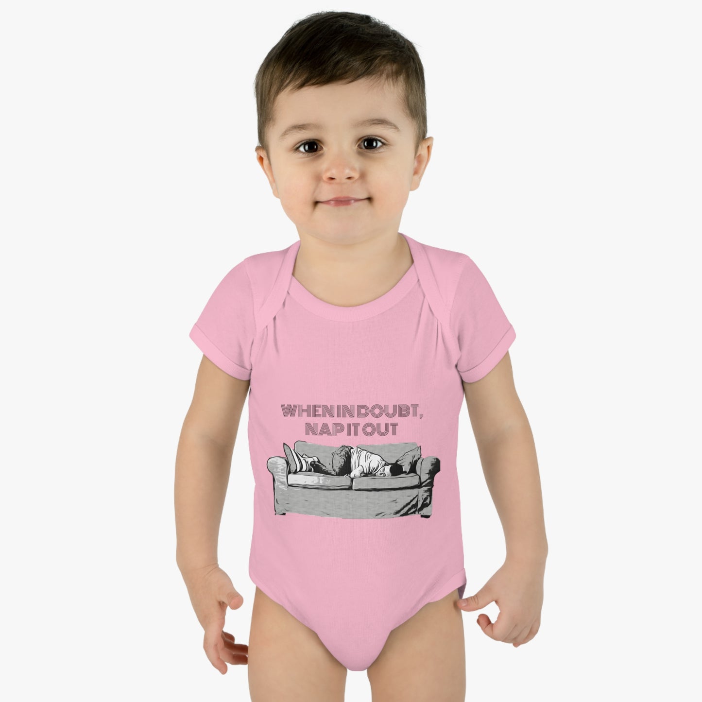 "Nap It Out" Infant Baby Rib Bodysuit