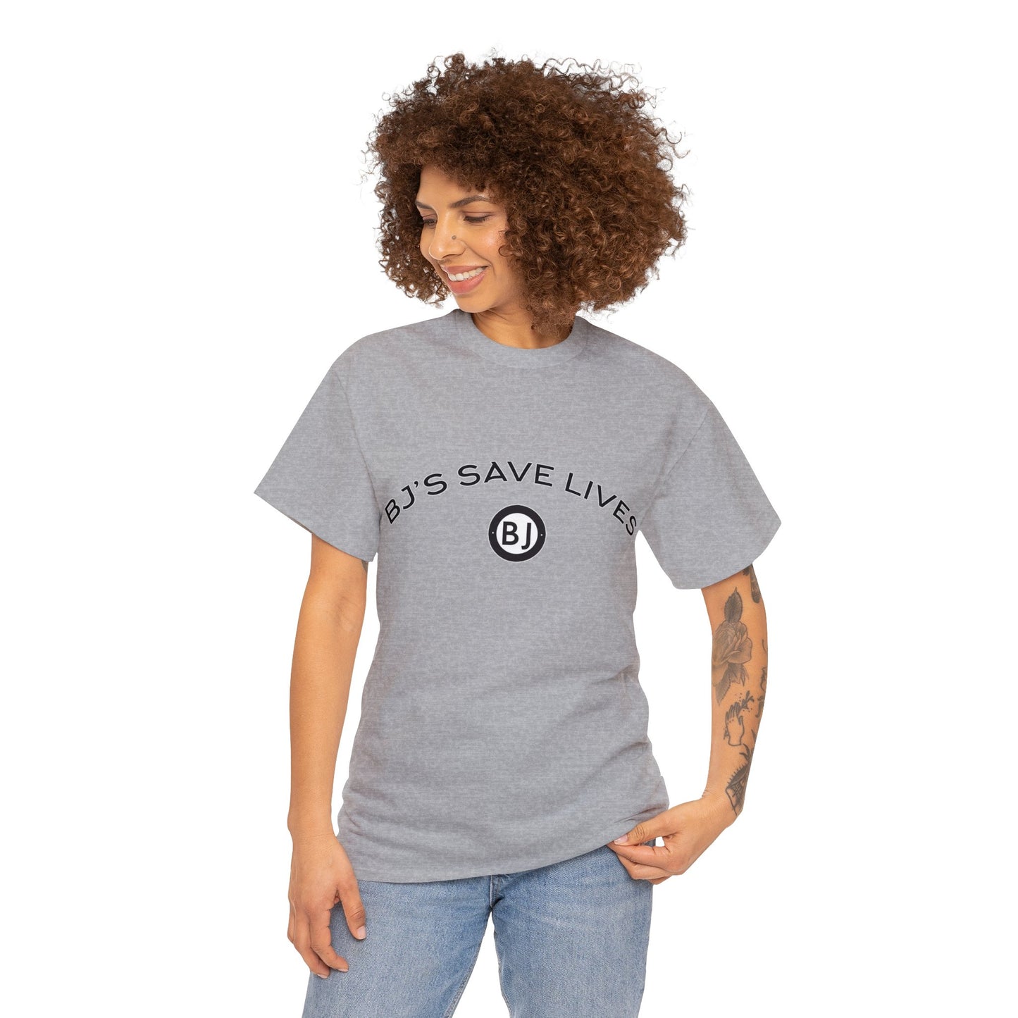 "BJ'S SAVE LIVES" Unisex Heavy Cotton Tee