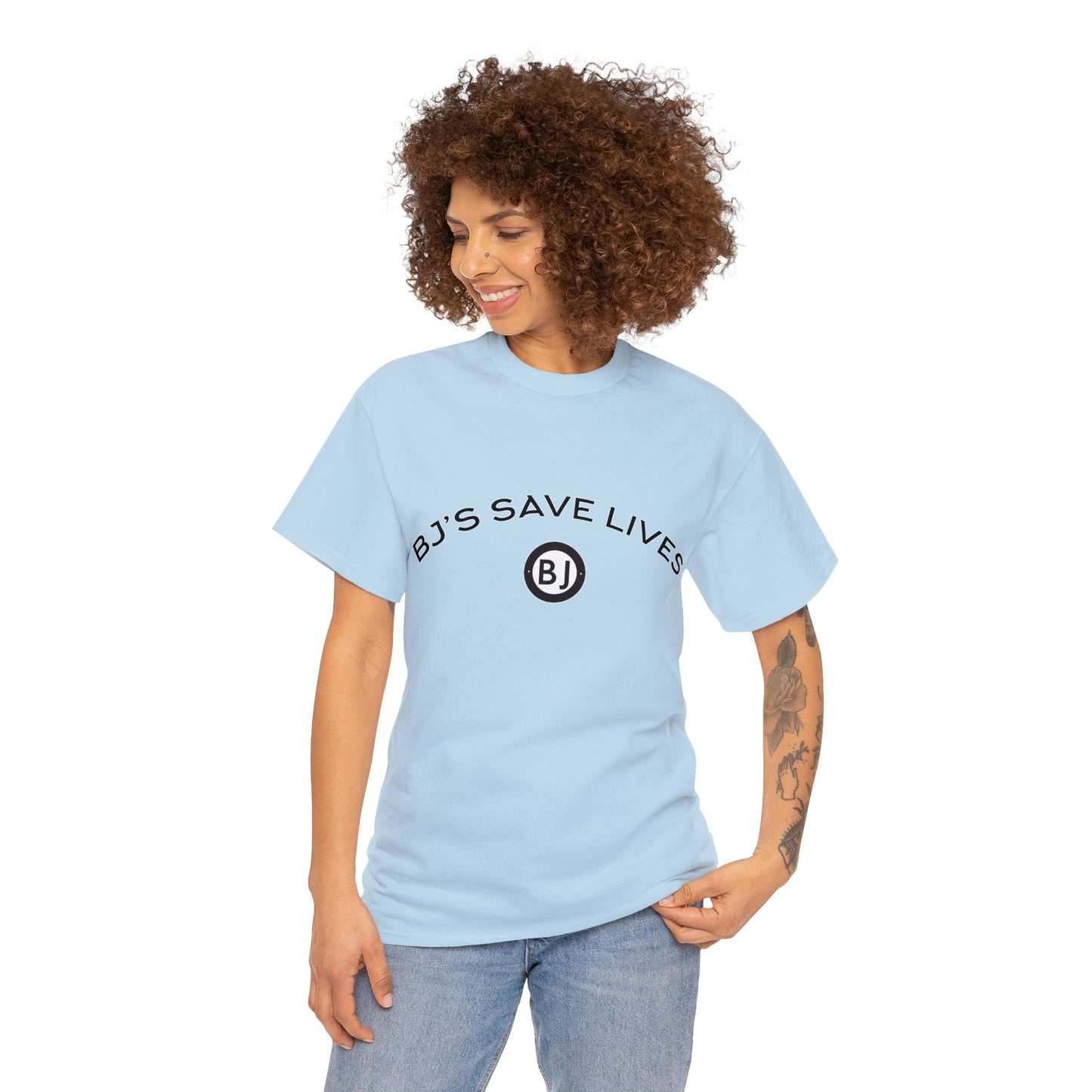 "BJ'S SAVE LIVES" Unisex Heavy Cotton Tee