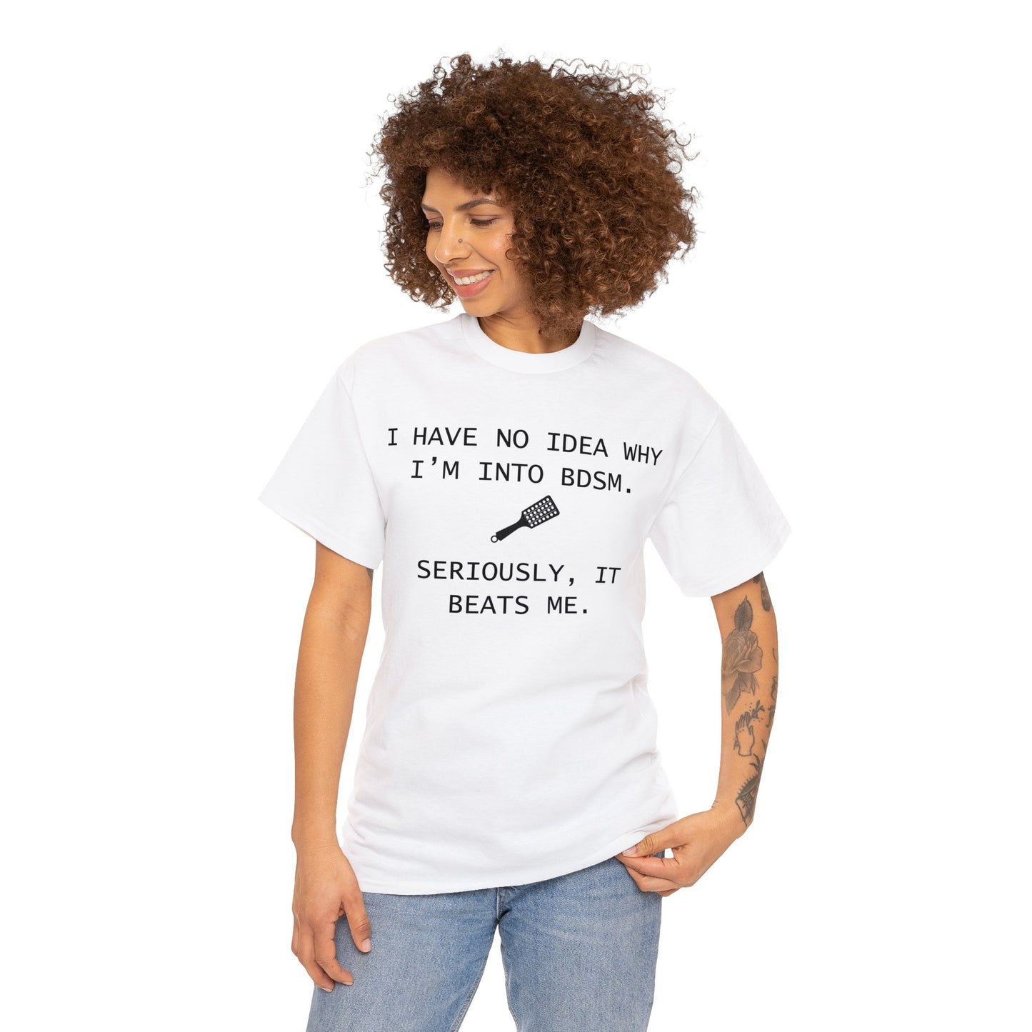 "BEATS ME" Unisex Heavy Cotton Tee