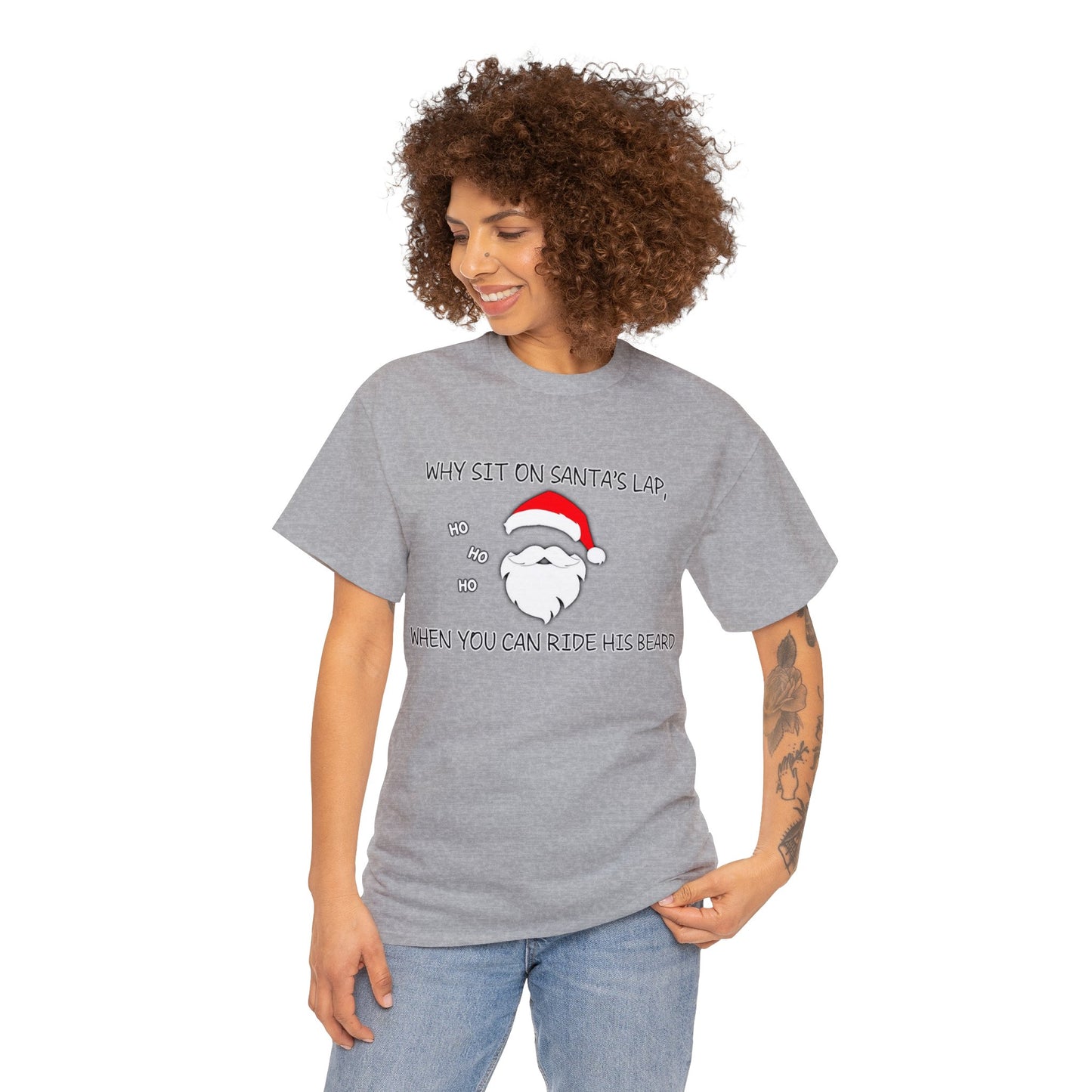 "Santa's Beard" Unisex Heavy Cotton Tee