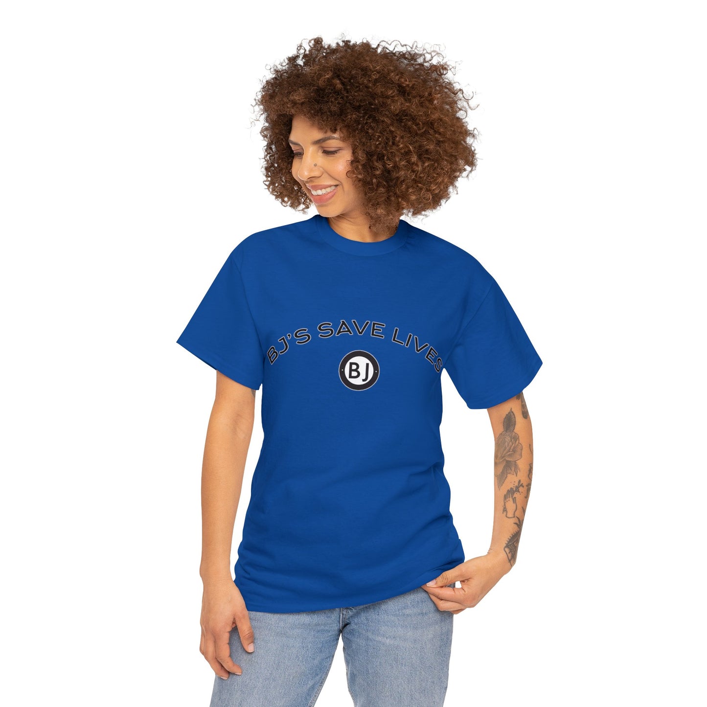 "BJ'S SAVE LIVES" Unisex Heavy Cotton Tee