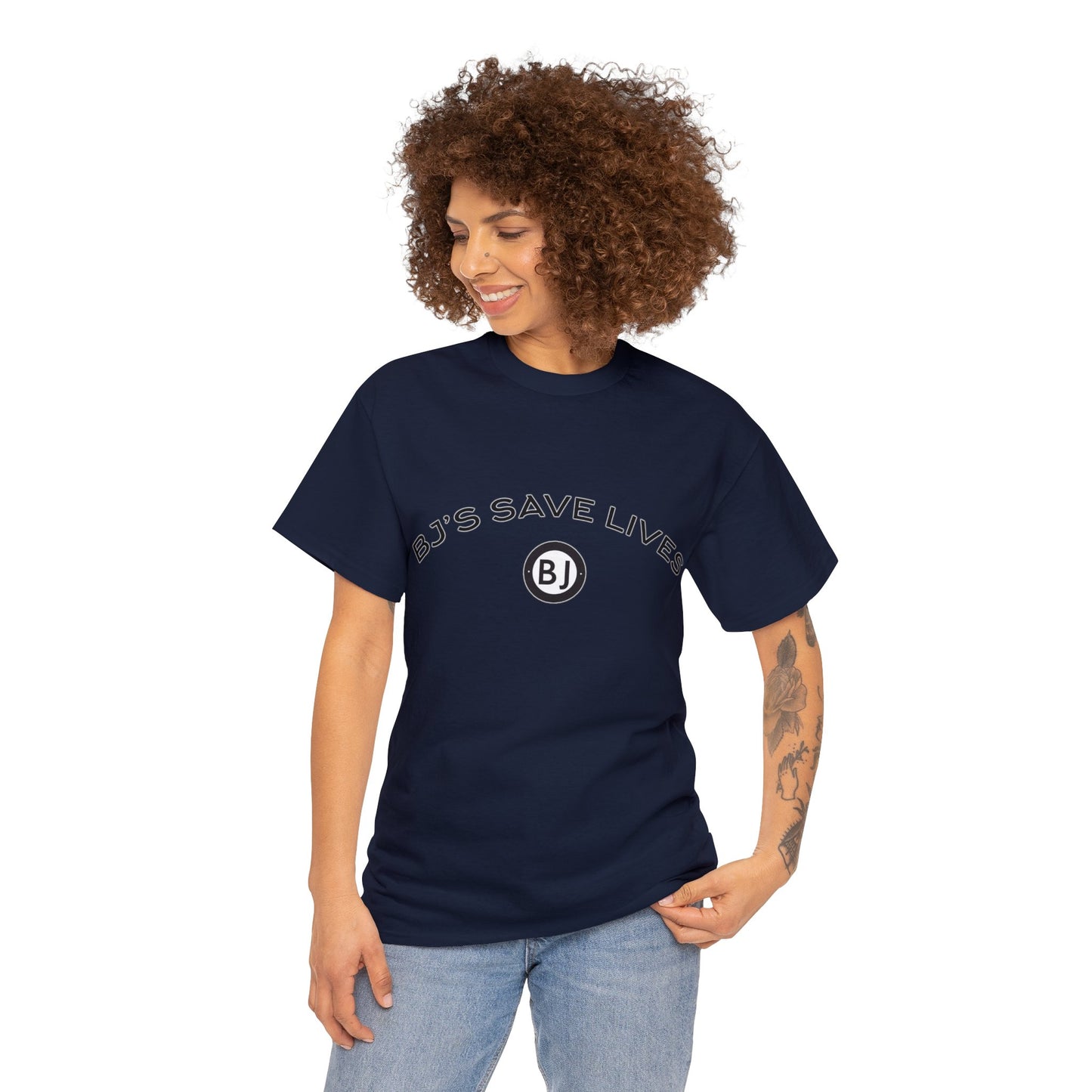 "BJ'S SAVE LIVES" Unisex Heavy Cotton Tee