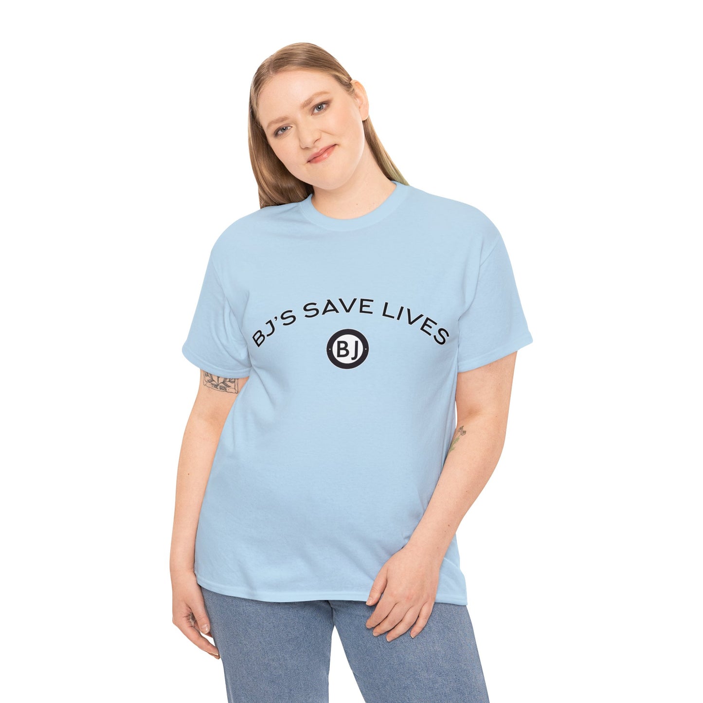 "BJ'S SAVE LIVES" Unisex Heavy Cotton Tee