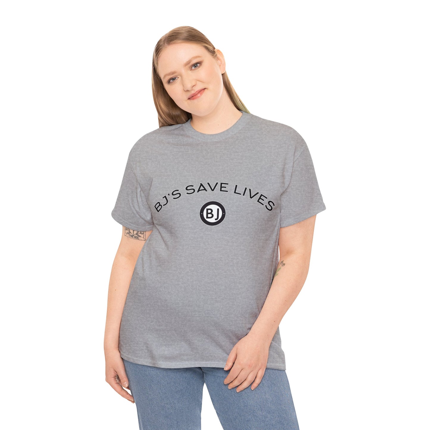 "BJ'S SAVE LIVES" Unisex Heavy Cotton Tee