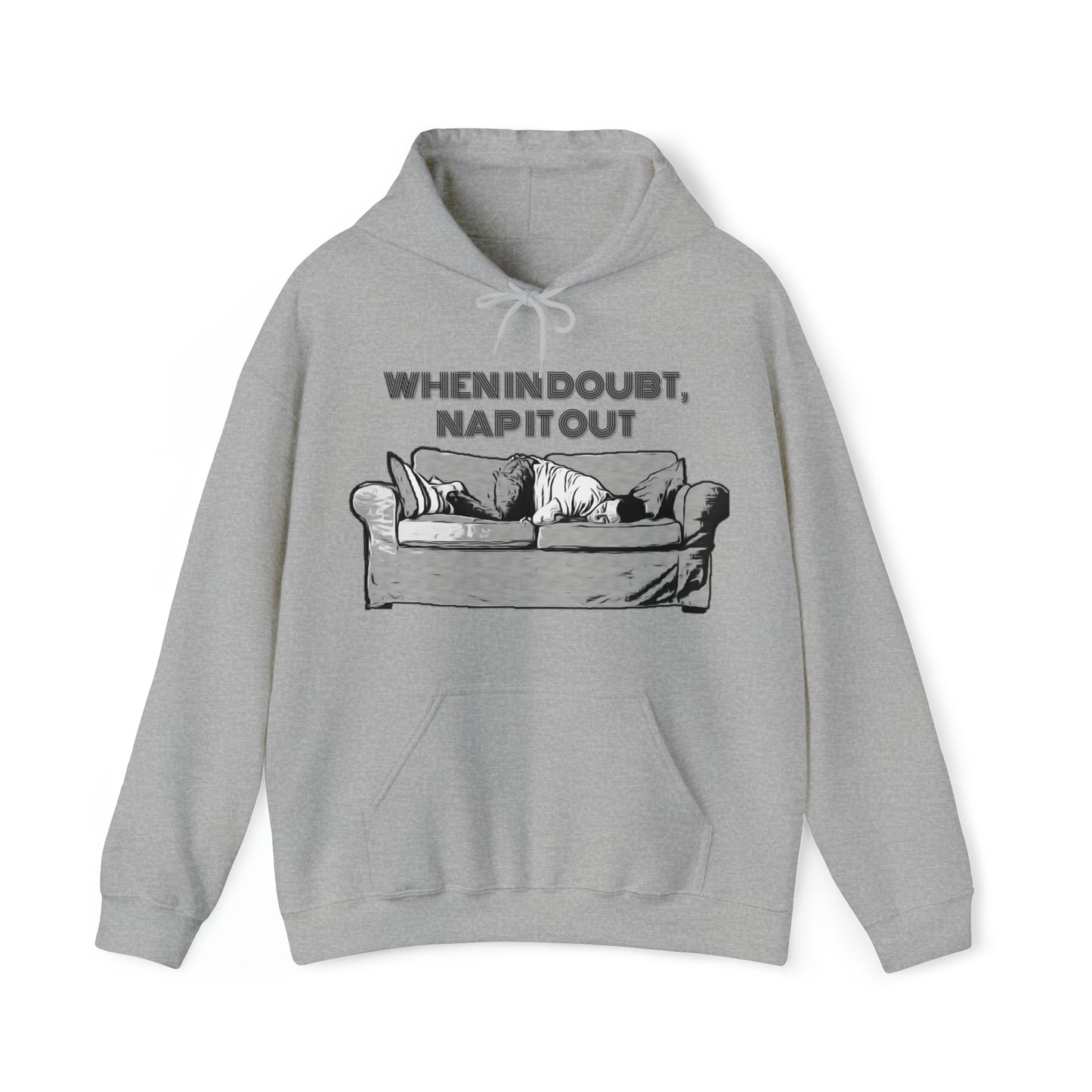 "WHEN IN DOUBT" Unisex Heavy Blend™ Hooded Sweatshirt